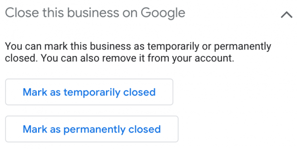 Delete a Google My Business Listng