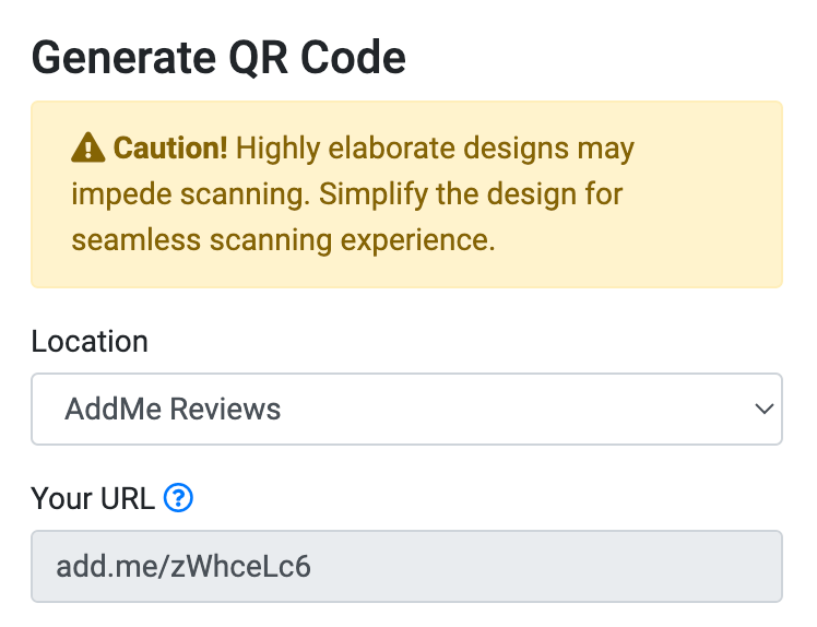 Generate QR Code