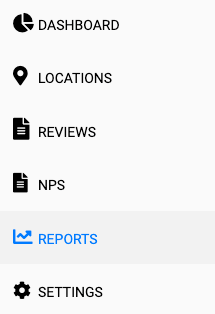 Report Settings Menu